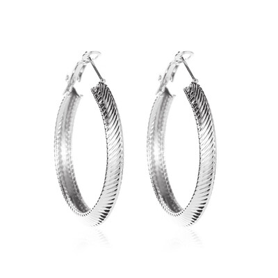 

Fashion Popular Gold Silver Hoop Earrings Personality Thick Round Earrings Metal Women Earrings Jewelry