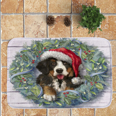 

Toponeto Merry Christmas Welcome Doormats Indoor Home Carpets Decor 40x60CM