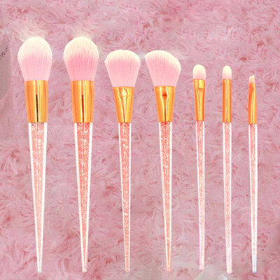 

7PcsSet Glitter Rhinestone Foundation BB Cream Blusher Makeup Brush Beauty Tool