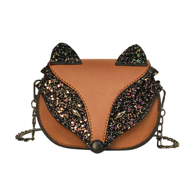 

Kids Sequins Fox Crossbody Bag Cute Mini Messenger Shoulder Bags Children Satchel Purse Crossbody Handbags Bolsa Girls YJ