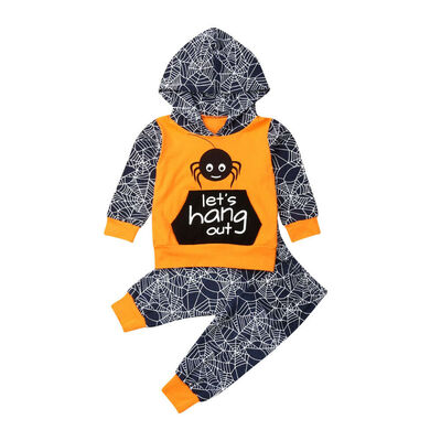 

2pcs Newborn Toddler Kids Baby Boys Outfits hooded coat Pants Fall Clothes Set