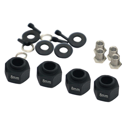 

Tailored 1 Set 8mm Widen Adapter Widening Kit for 110 RC Car TRX-4 TRX4