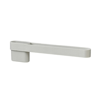 

Gobestart Bathroom Towel Rack Paste Free Punch Wipe Hanger Towel Bar Toothbrush Barrel