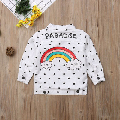 

SUNSIOM Toddler Kids Baby Girl Boy Polka Dot Tops Outerwear Coat Jacket Clothes Canis