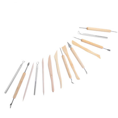 

Greensen 14pcs Pottery Sculpture Tools Set Clay Sculpting Carving Modeling Hand Chisel Tool