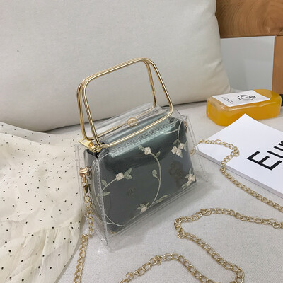 

Fashion exquisite chain shoulder bag 2019 new wild handbag female chic embroidered Sen fairy messenger bag