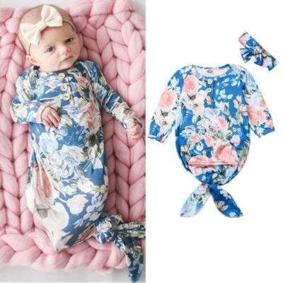 

Newborn Baby Girl Cotton Floral Swaddle Wrap Sleeping Bag Sleepsack Headband