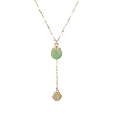

New Multicolor Shell Pearl Pendant Simple Exquisite Sweet Girl Fashion Jewelry Summer Gift Clothing Accessories Gold Necklace