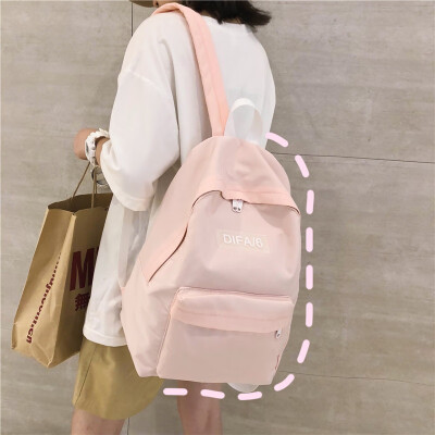 

Ins wind bag female college students Korean version of high school junior high school junior high school girls simple Joker backpa