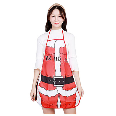 

Toponeto Christmas Cartoon Santa Claus Apron Bar Waiter Kitchen Cooking Apron Home Decor