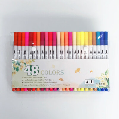 

NeillieN Watercolor pen superfine color marking pen drawing needle&tube pen marking pen art marking 12 colors&24 color