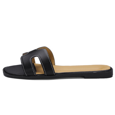 

Internet celebrity sandals&slippers womens summer fashion wear h slippers new travel hundred flat-soled beach sandals one wor