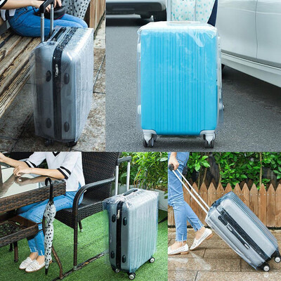 

〖Follure〗Outdoor Fashionable PVC Waterproof Storage Luggage Suitcase Protective Cover A