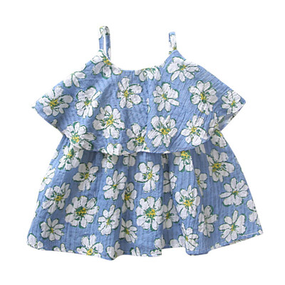 

Summer Baby Girl Childrens Cotton Vest Dress Princess Dress Baby Baby Sling Dress 1-6 years old