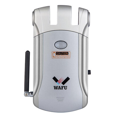 

WAFU Wireless Remote Control Electronic Lock Invisible Keyless Entry Door Lock with 4 Remote Controllers