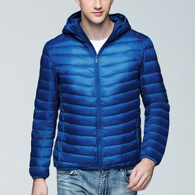 

Mens Casual Foldable Tops Coats Hooded Duck Down Outwear Lightweight Jackets