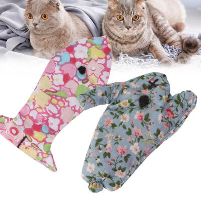 

Greensen 2pcs Pet Cat Floral Cotton Toy With Catnip Cat Toy Cat Rabbit Toy Cat Toy Interactive Toy