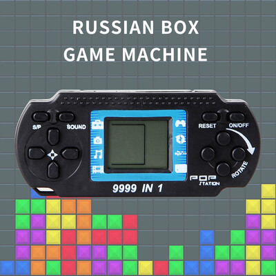 

YIWULAHot New Square Handheld Game Console Childrens Tetris Game Console Toy
