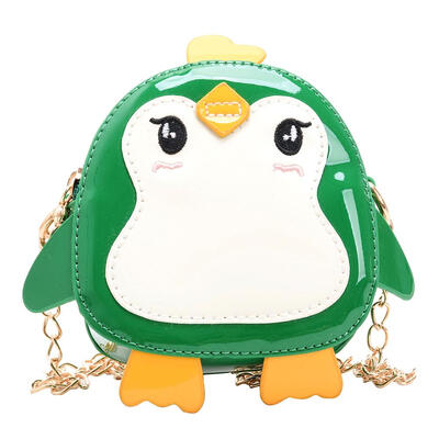 

Penguin Shape Animal Shoulder Clutch Kids Girls Crossbody Leather Mini Bags