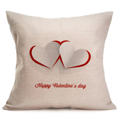 

Siaonvr Lovers Painting Linen Cushion Cover Throw Waist Pillow Case Sofa Home Decor C