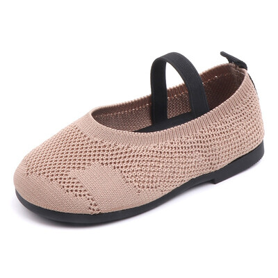 

Kids Sandals Summer Girls Fly Woven Flat Breathable Shoes New Sets of Feet Childrens Princess Baby Peas Shoes