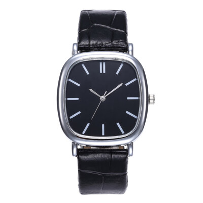 

RM Men Women Fashion Watch Leather Strap Line Analog Quartz Ladies Wrist Watches