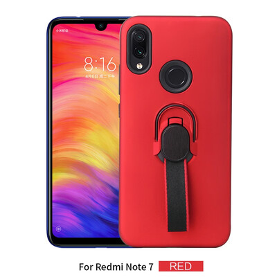 

Magnetic Car Mount Case Xiaomi Redmi Note 7 Finger Phone Ring Holder Case Redmi Note 7 Note7 M1901F7G M1901F7BE Silicone TPU Cover