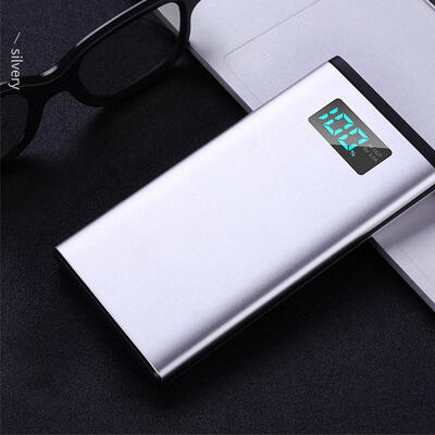 

Thin Lightweight 10000mAh Single USB Type-C Power Bank External Battery Pack With LCD Display For Mobile Phones