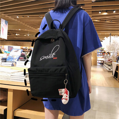 

Ins wind bag female Korean high school students large capacity fashion backpack backpack