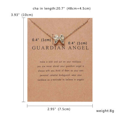 

10 Styles Fashion Jewelry Women Pendant Necklace Cat Ear Angel Wings Bird Animal Circle Geometric Charm Clavicle Chains Collar