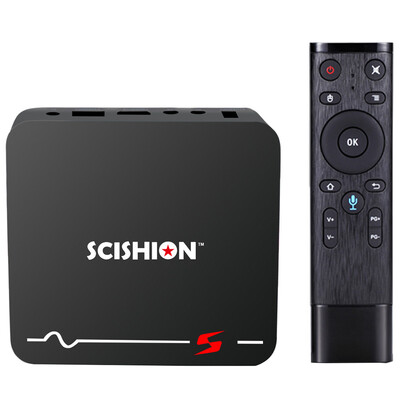 

SCISHION Model S Voice Remote TV Box RK3229 Android 81 2GB RAM 16GB ROM 24G WiFi 100Mbps Support 4K H265