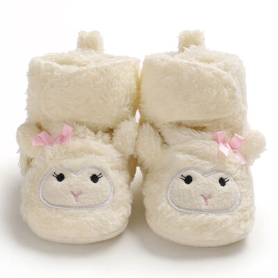 

Toddler Cartoon Prewalker Baby Shoes First Walkers Infant Winter Warm Plus Velvet Baby Girls Shoes