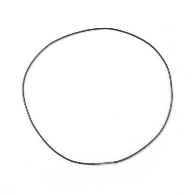 

Waxed Polyester Cord Necklace Making with 304 Stainless Steel Clasps SaddleBrown 1811"46cm 15mm