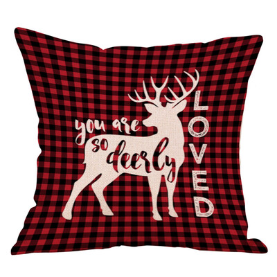 

〖Follure〗A Festival Pillow Case Linen Sofa Waist Throw Cushion Cover NEW