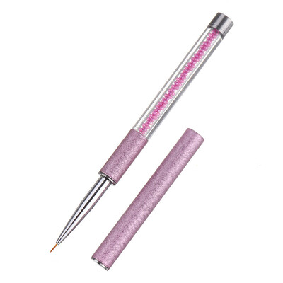 

Toponeto Nail Art Gel Liner Brush Colorful Bead Handle Manicure Painting Pen