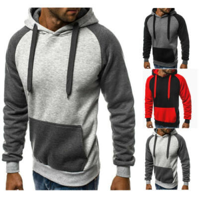 

Men Winter Hoodie Slim Hooded Sweatshirts Sport Sweater Pullover Jackets Outwear