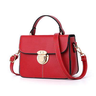 

On the new wave of women Korean version of ins super fire Joker ladies bill of lading shoulder slung small square bag