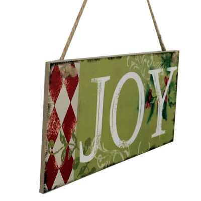 

〖Follure〗Happy Christmas Wooden Pendant Door Decorations Hanging Party Decoration