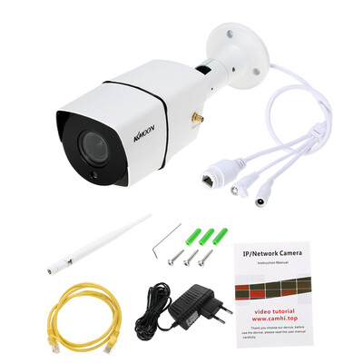 

KKmoon 1080P HD Bullet Camera Weatherproof IP Camera Wireless WIFI Auto-focus 28-12mm Lens 20MP 42pcs Infrared LED Lights Suppo