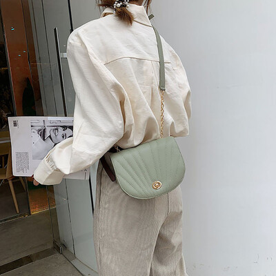 

Tailored Womens Crossbody Wild Simple Chain Shoulder Sewing Thread Fashion Messenger Bags