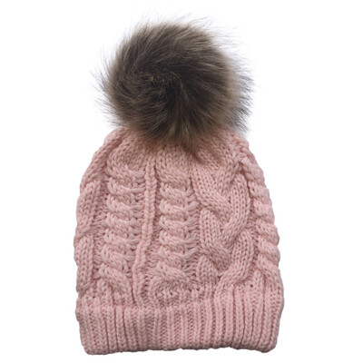 

Autumn And Winter Pom Poms Hats Winter Warm Hats For Women Girls Knitted Skullies Beanies Cap
