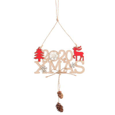 

2019 Xmas Tree Pendants Hanging Wooden Elk Christmas Home Party Decorations Gifts