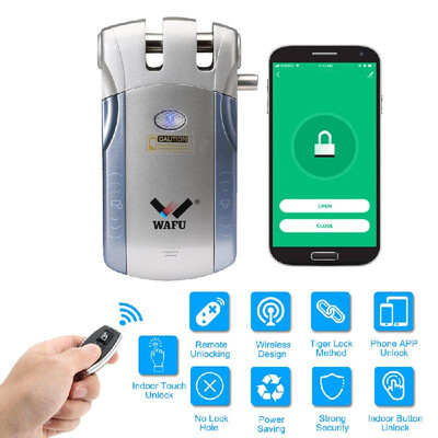 

WAFU HF-010W WiFi Smart Door Lock Tuya SmartLife Lock Security Invisible Keyless Entry Electronic Door Intelligent Lock Home Sma