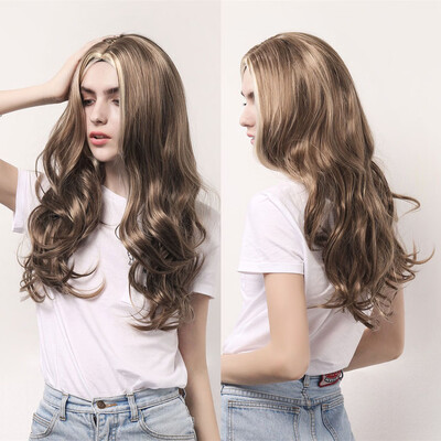 

〖Follure〗Sexy Women Long Mix Colors Gradient Wig Wavy Party Curly Synthetic Fashion Wigs