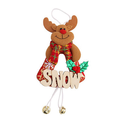 

New Hot Christmas Tree Pendant Ornaments Snowman Santa Claus Reindeer Xmas Tree Hanging Decorations Wall Door Hanging Decor