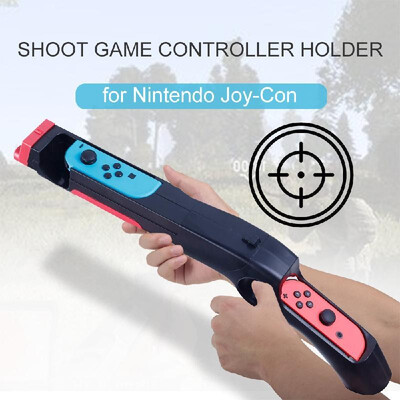 

Shoot Game Controller Holder for Nintendo Switch Joy-Con Shooting Games Wolfenstein 2 The New Colossus Big Buck Hunter Arcade and