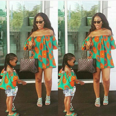 

Mother&Daughter Parent-child Summer Clothes Girl Tops Family Matching Outfit