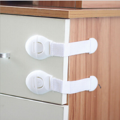 

JPGIF 2Pcs Baby Adhesive Safety Lock For Cabinet Door Drawers Refrigerator