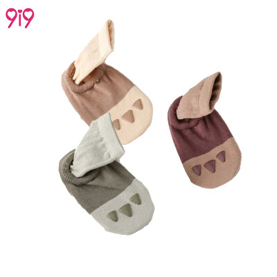 

9i9 long love childrens floor non-slip rubber socks 3 pairs of baby cartoon socks socks set of two sets of color matching cute bear claws 1800412 girls