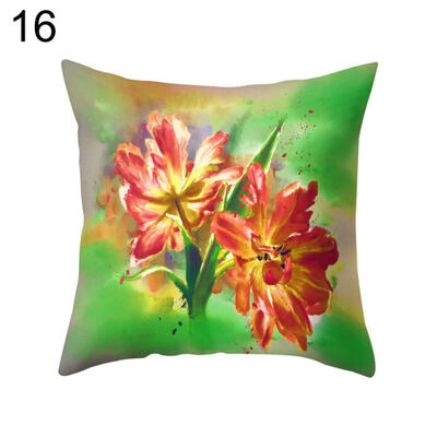 

Flower Monstera Leaf Throw Pillow Case Cushion Cover Sofa Bed Car Office Decor
